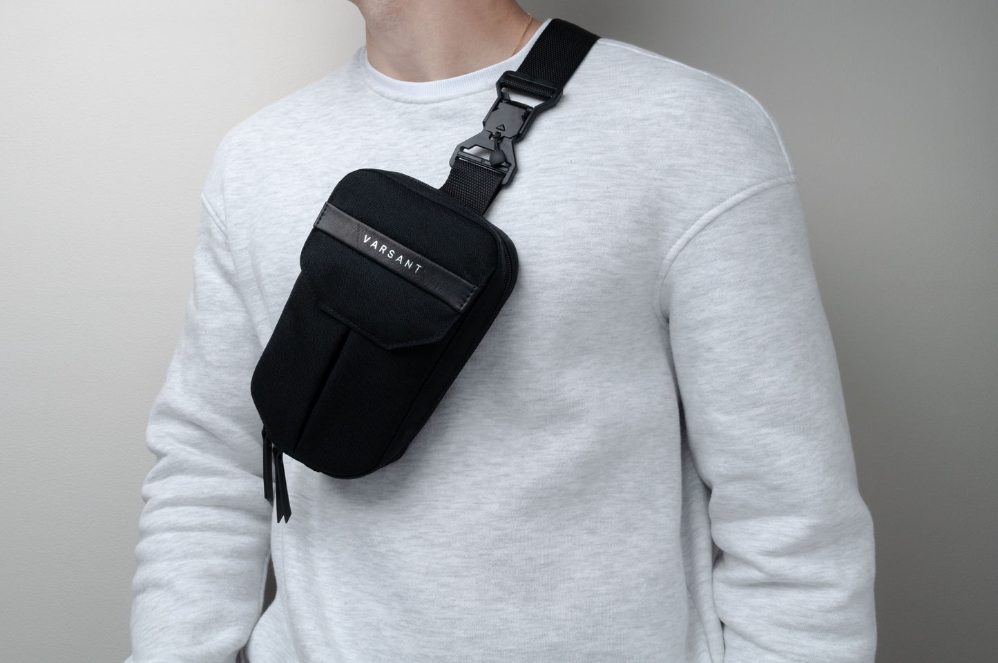 VARSANT Mini Crossbody Sling Bag 2L MAG – Black Denier