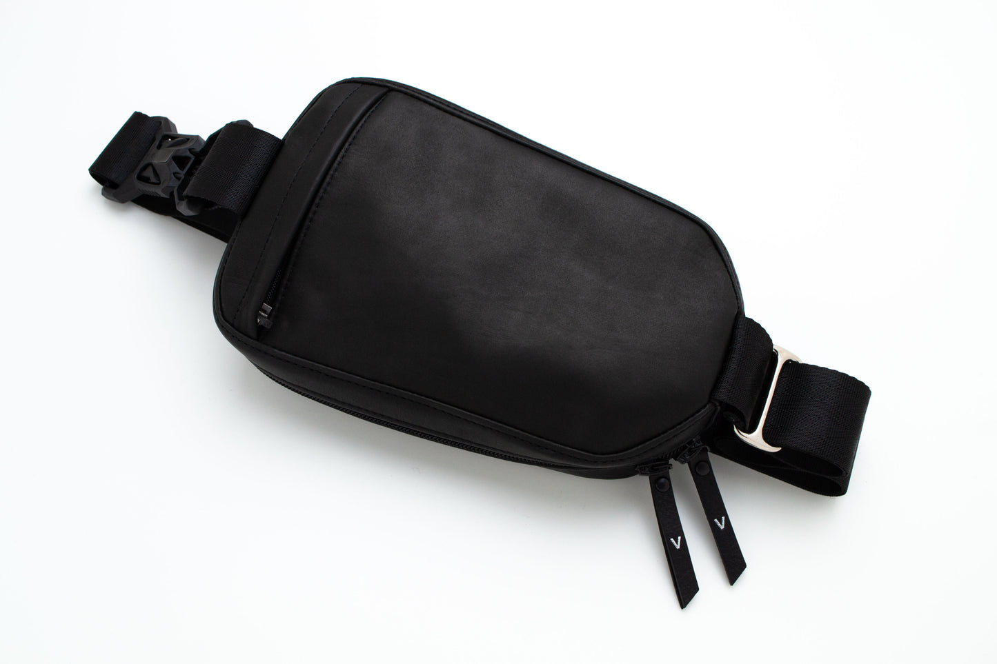 VARSANT Mini Crossbody Sling Bag 2L – Black Plonge Leather