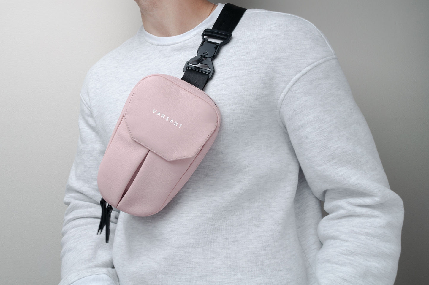 VARSANT Mini Crossbody Sling Bag 2L MAG –  Bubble Gum Leather