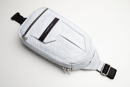 VARSANT Crossbody Sling Bag 3L – Crackle White Leather